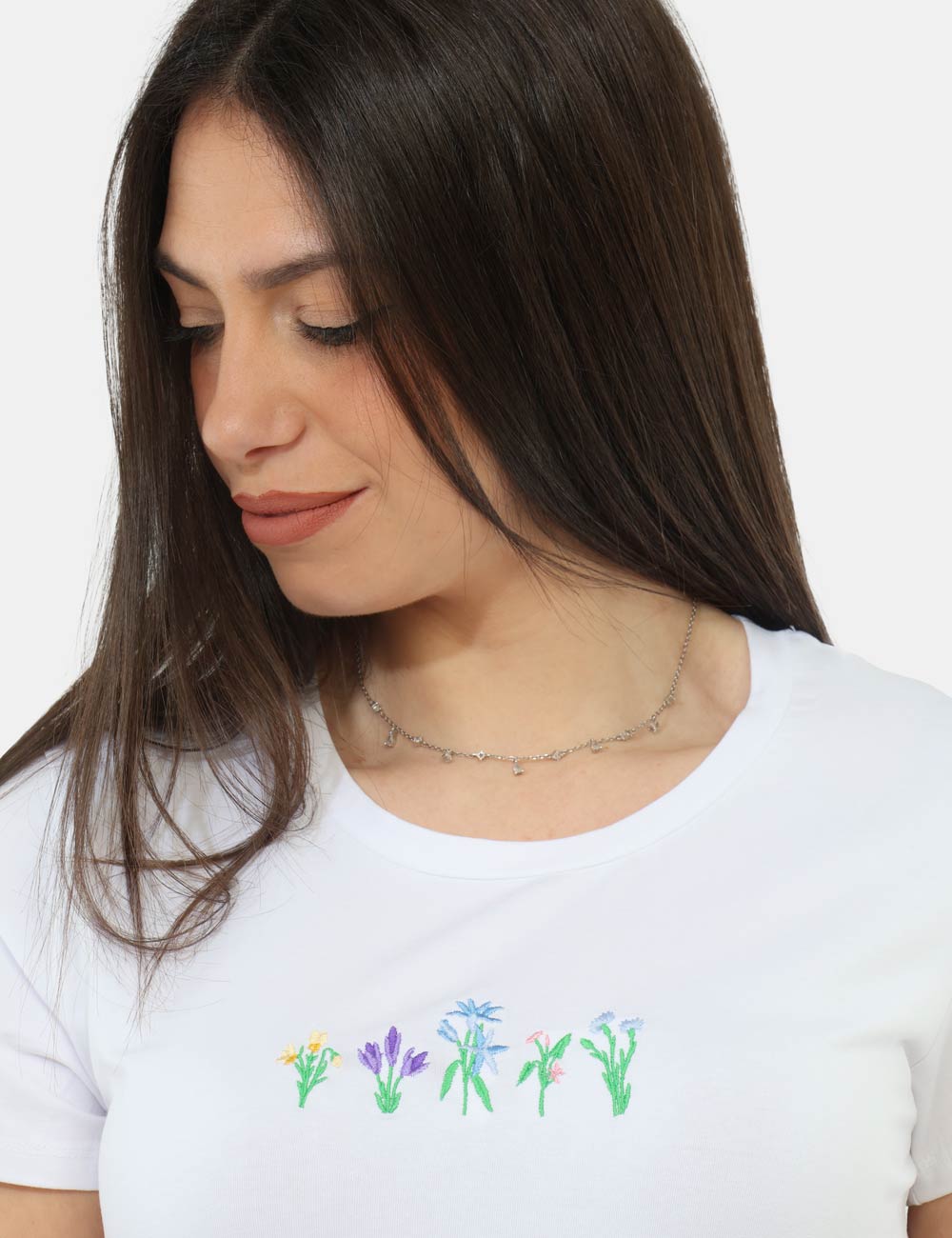 MOD-2-OB_WHITE_PE26_4 T-shirt Concept83 Bianca - T-shirt CONCEPT83 Bianca da donna Essenziale, luminosa e perfetta per completare i look quotidian