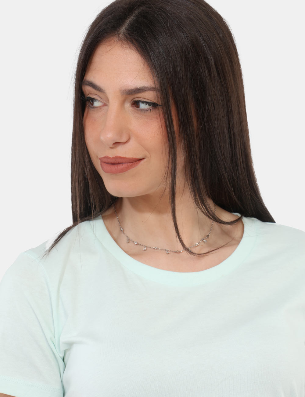 MOD-3-OB_AQUAMARINE_PE26_4 T-shirt Concept83 Azzurra - T-shirt CONCEPT83 Azzurra da donna Fresca, versatile e perfetta per completare i look quotidiani