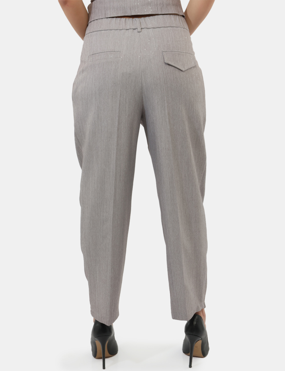 P2207T271-OB_TORTORA_PE26_2 Pantalone Rue De Clerie Grigio - Pantalone RUE DE CLERIE Grigio da donna Il pantalone RUE DE CLERIE grigio da donna è un cap