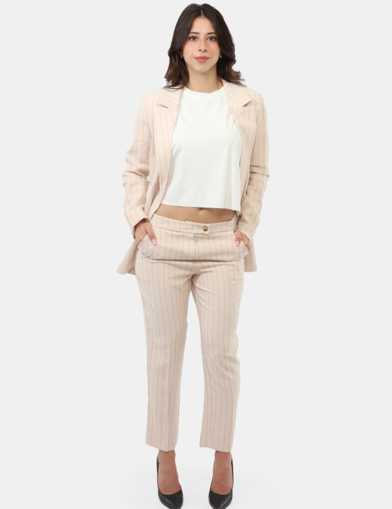 Pantalone Materica Beige