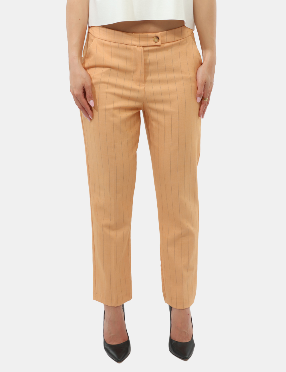 P2664T258F6B-OB_ARANCIO_PE26_5 Pantalone Materica Arancione - Pantalone MATERICA Arancione da donna Il pantalone MATERICA arancione da donna è il capo idea