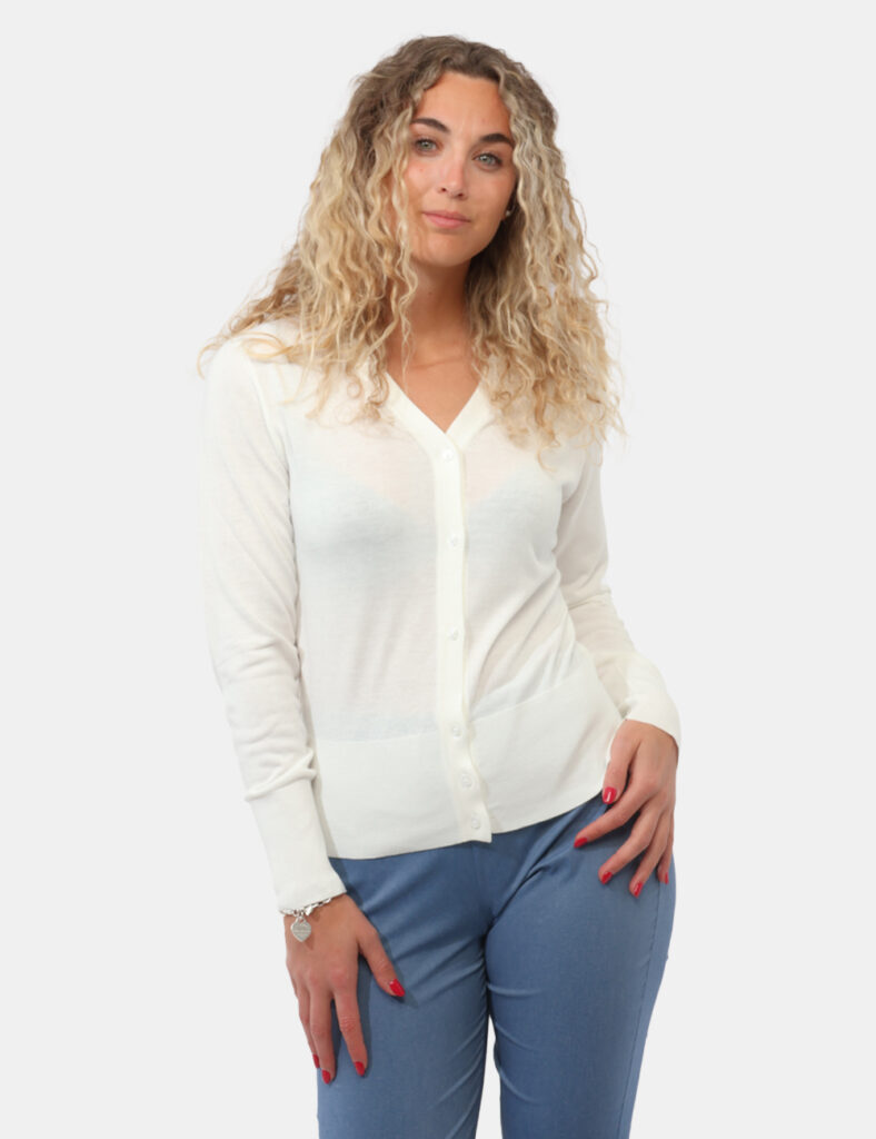 Abbigliamento donna scontato - Cardigan Rue De Clerie Bianco
