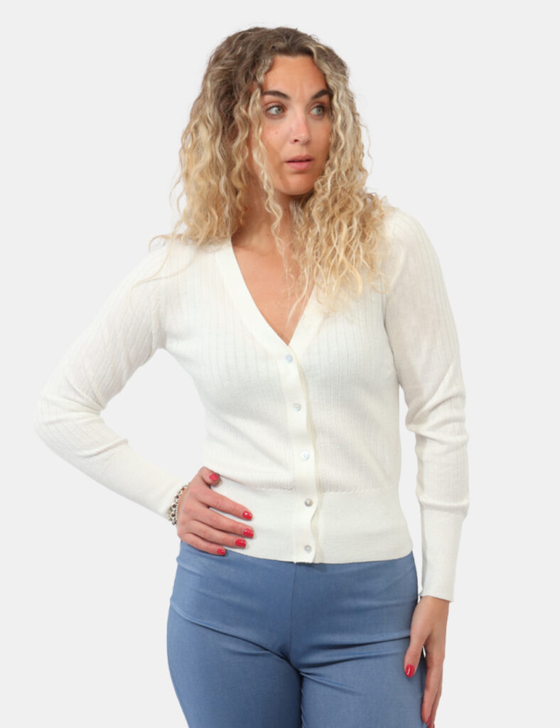 Abbigliamento donna scontato - Cardigan Rue De Clerie Bianco