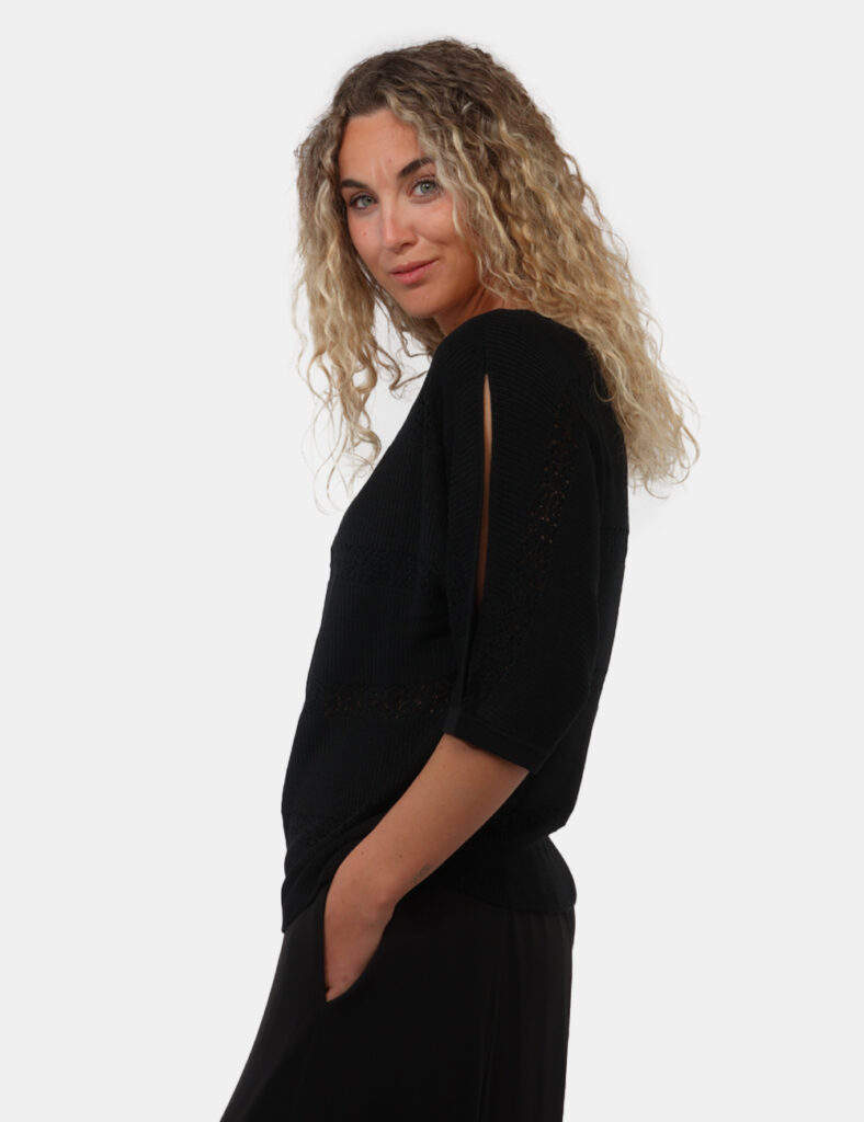 Abbigliamento donna scontato - Maglia Rue De Clerie Nera