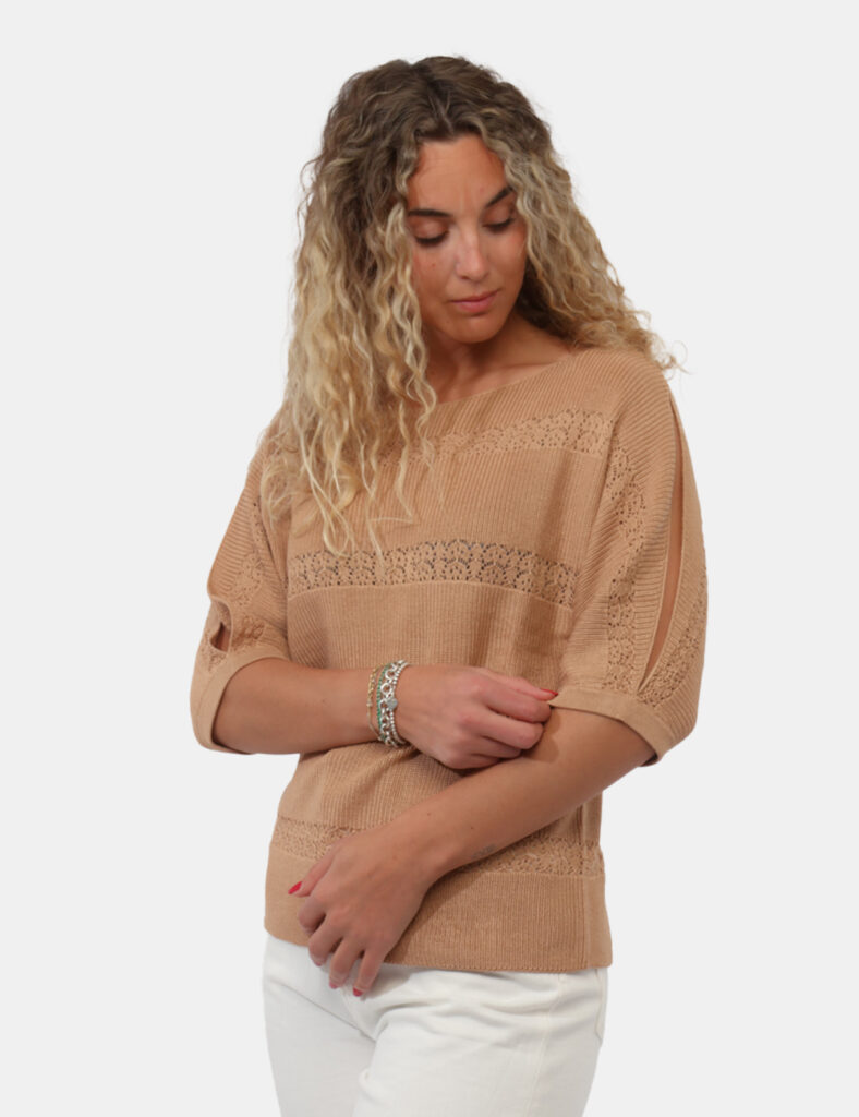 Abbigliamento donna scontato - Maglia Rue De Clerie Beige