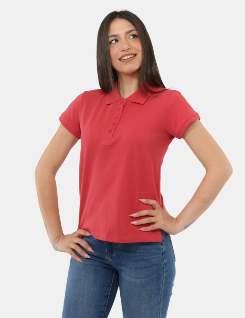 Abbigliamento donna scontato - Polo Concept83 Rossa