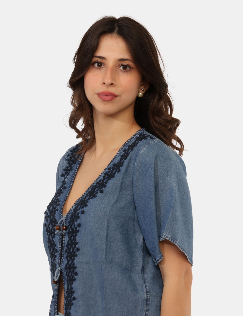 PL3051391-OB_BLUE-P551_PE26_3 Camicia Pepe Jeans Azzurra - Camicia PEPE JEANS Azzurra da donna Femminile, leggera e dallo stile contemporaneo, la Camicia