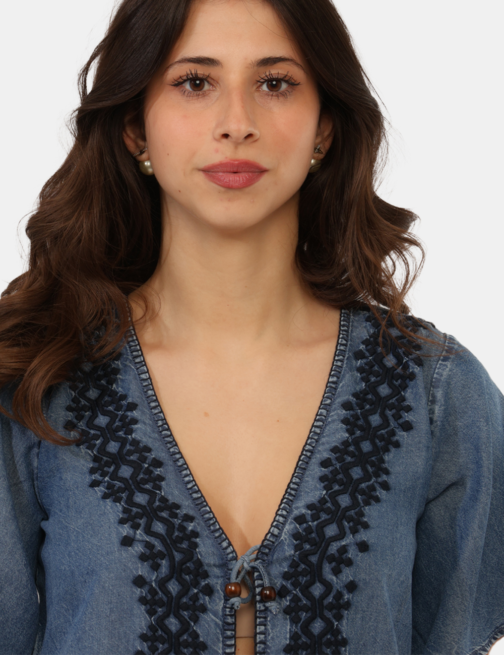 PL3051391-OB_BLUE-P551_PE26_5 Camicia Pepe Jeans Azzurra - Camicia PEPE JEANS Azzurra da donna Femminile, leggera e dallo stile contemporaneo, la Camicia