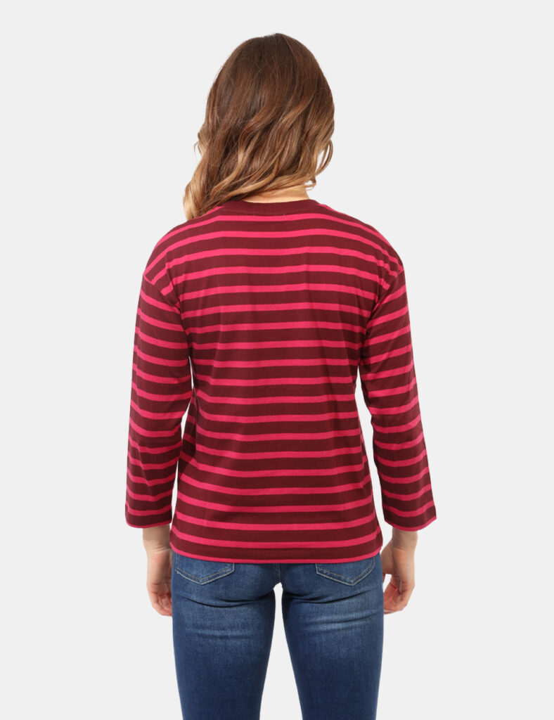 Abbigliamento donna scontato - T-shirt Pepe Jeans Bordeaux