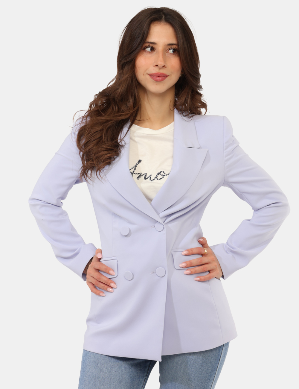 S18XBERARA-SB_GLICINE_PE26_1 Blazer Sandro Ferrone Lilla - Blazer SANDRO FERRONE Viola da donna Elegante, moderno e dal carattere deciso, questo Blazer S