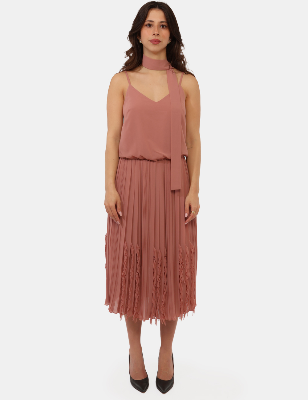 S18XBERYKER-SB_CIPRIA_PE26_7 Vestito Sandro Ferrone Rosa - Vestito SANDRO FERRONE Rosa da donna Femminile, elegante e perfetto per valorizzare i look del