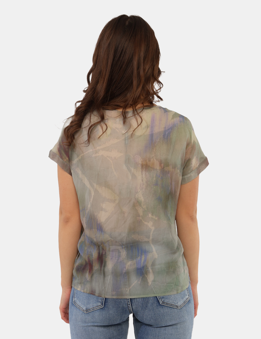 S22XBELEMANS-SB_ARGILLA_PE26_2 Blusa Sandro Ferrone Grigia - Blusa SANDRO FERRONE Grigia da donna Leggera, raffinata e femminile, questa Blusa SANDRO FERRO