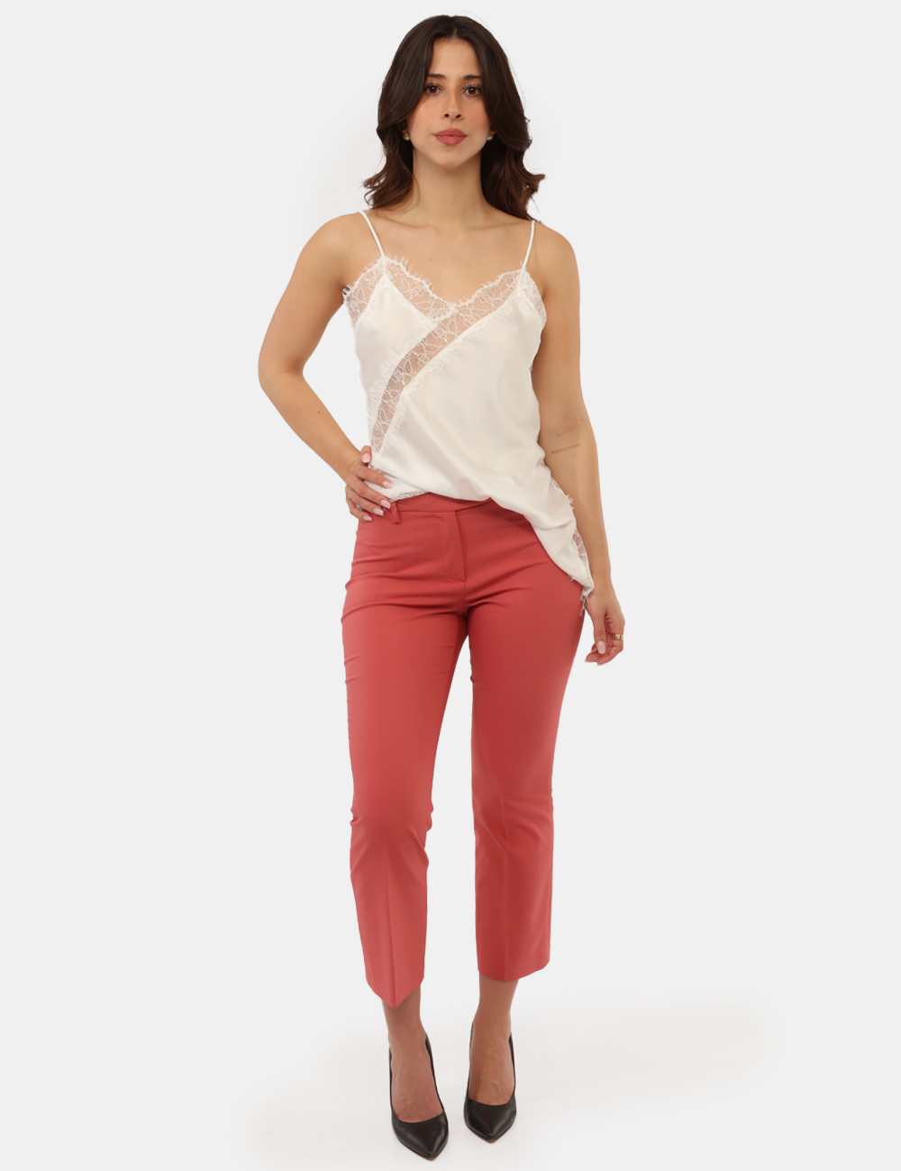 S25XBEFABRE-SB_PHARD_PE26_1 Pantalone Sandro Ferrone Rosa - Pantalone SANDRO FERRONE Rosa da donna Femminile, versatile e dal fascino contemporaneo, il