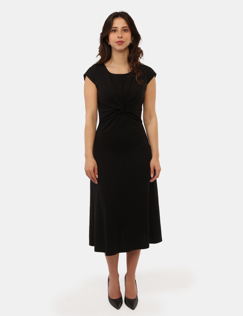 S31XBESOLEIL-SB_NERO_PE26_5 Vestito Sandro Ferrone Nero - Vestito SANDRO FERRONE Nero da donna Elegante, versatile e dal fascino contemporaneo, il Vesti