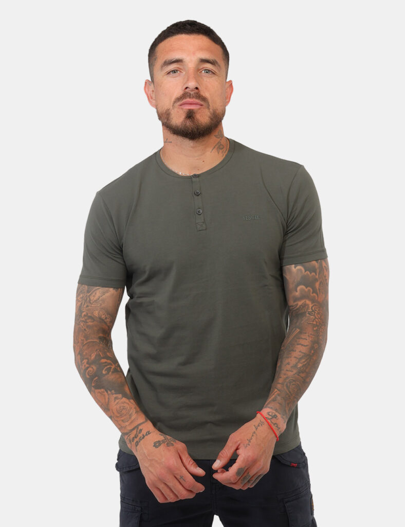 T-shirt uomo scontata - T-shirt Yes Zee Verde