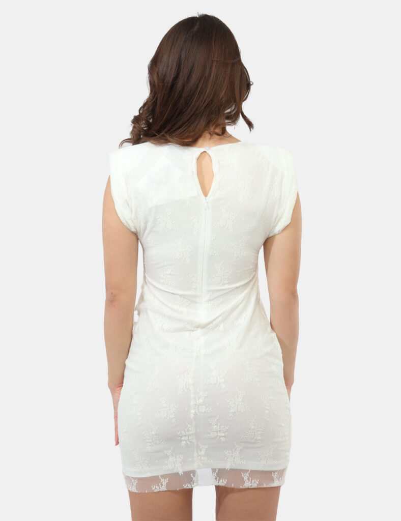 Abbigliamento donna scontato - Vestito Materica Bianco