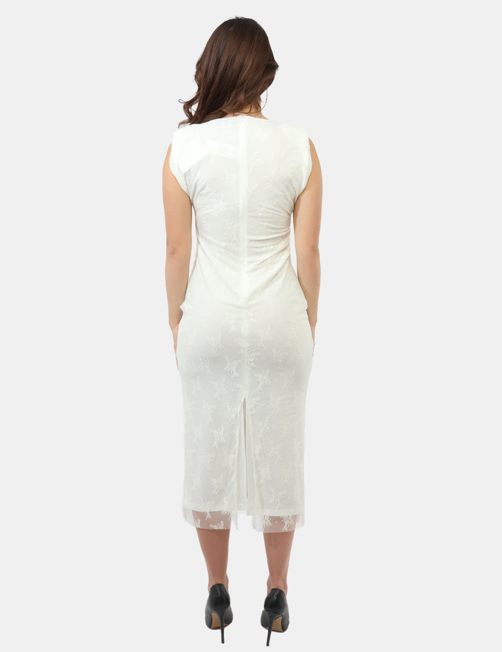 V6412T45F251-OB_GESSO_PE26_2 Vestito Materica Bianco - Vestito MATERICA Bianco da donna Il vestito MATERICA bianco da donna è un capo elegante e contempo