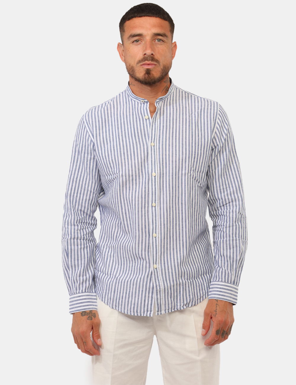 26S01CA-OB_BROWN_PE26_5 Camicia Goha Marrone - Camicia GOHA Marrone da Uomo La Camicia GOHA Marrone da uomo è un capo dal fascino naturale e contemp