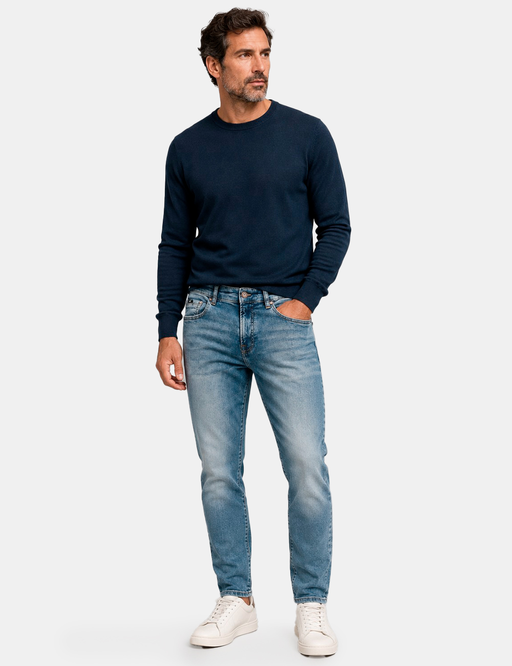 B0121-SAX-ZIP-PLUS-OB_BASIC-MEDIUM-L_PE26_1 Jeans Gas Azzurro - Jeans GAS Azzurro da Uomo I Jeans GAS Azzurro da uomo sono il capo ideale per affrontare la stagione pri