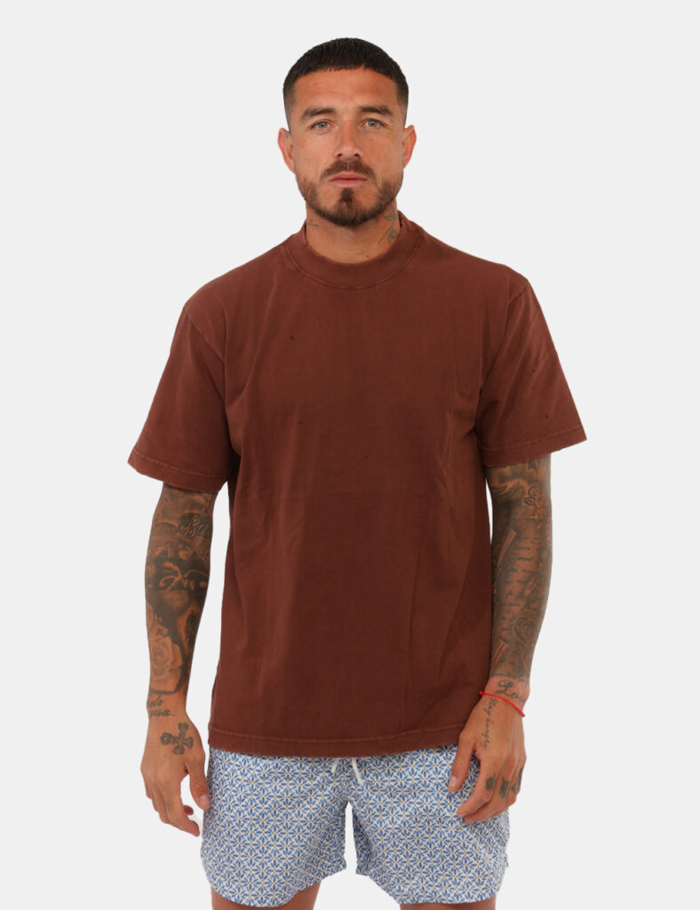 T-shirt Concept83 Marrone