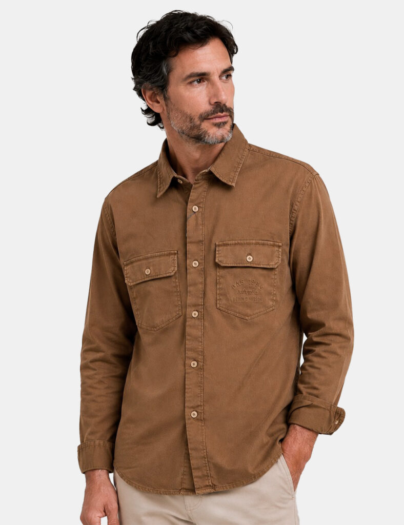 Camicia Gas Marrone