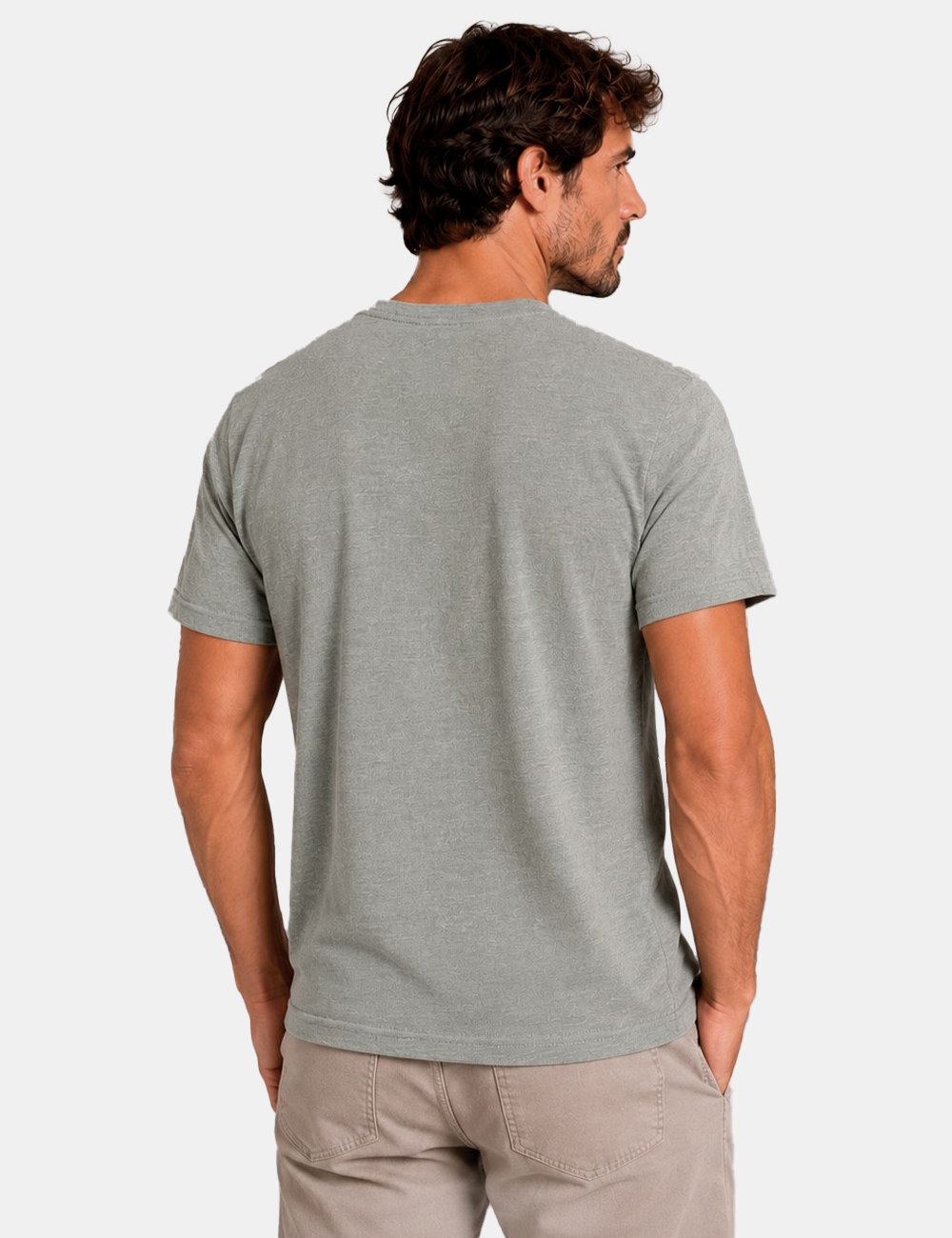 B1464-DHARIS-M-C-M1L-OB_SILVER-BLUE_PE26_2 T-shirt Gas Verde - T-shirt GAS Verde da Uomo La T-shirt GAS Verde da uomo è un capo essenziale e versatile, perfetto per af
