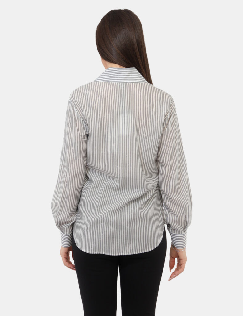 Abbigliamento donna scontato - Camicia Materica Nera