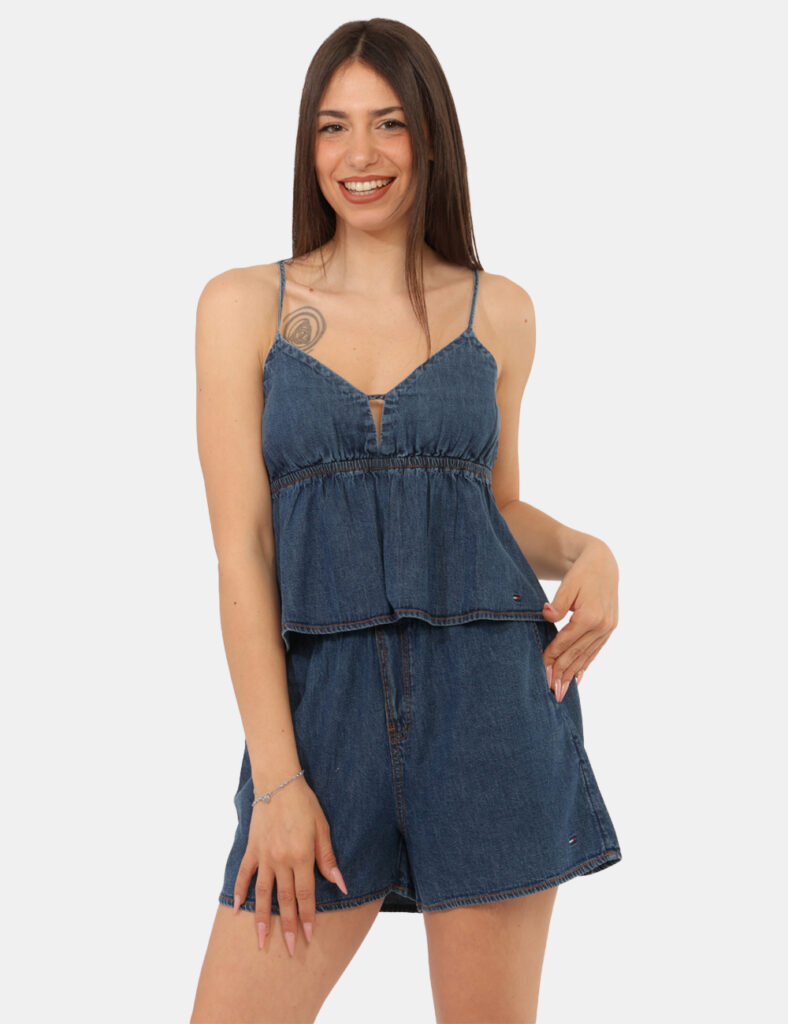 Abbigliamento donna scontato - Top Tommy Hilfiger Blu