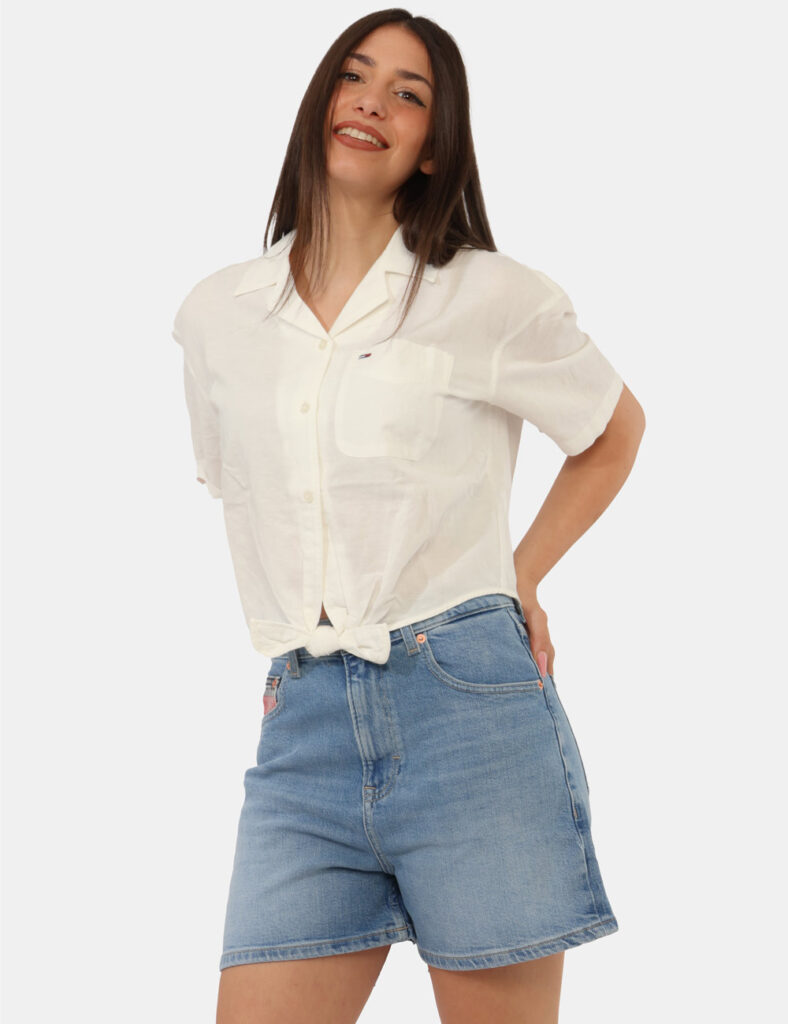 Abbigliamento donna scontato - Shorts Tommy Hilfiger Azzurro