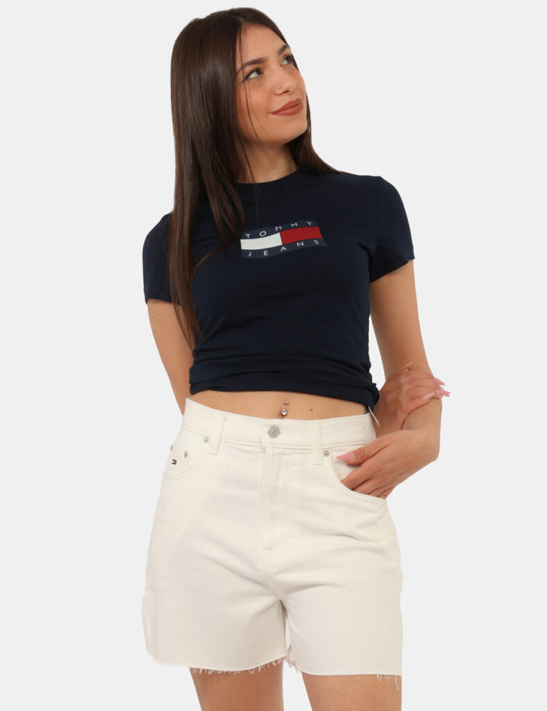 Abbigliamento donna scontato - Shorts Tommy Hilfiger Bianco
