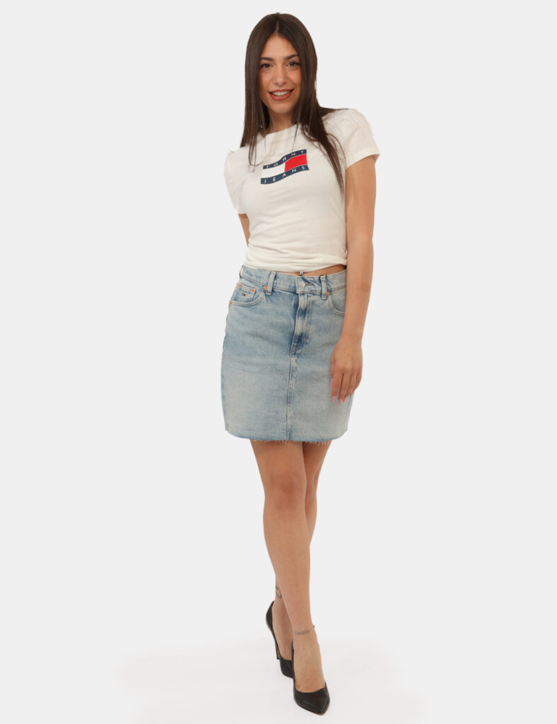 Abbigliamento donna scontato - Gonna Tommy Hilfiger Azzurra