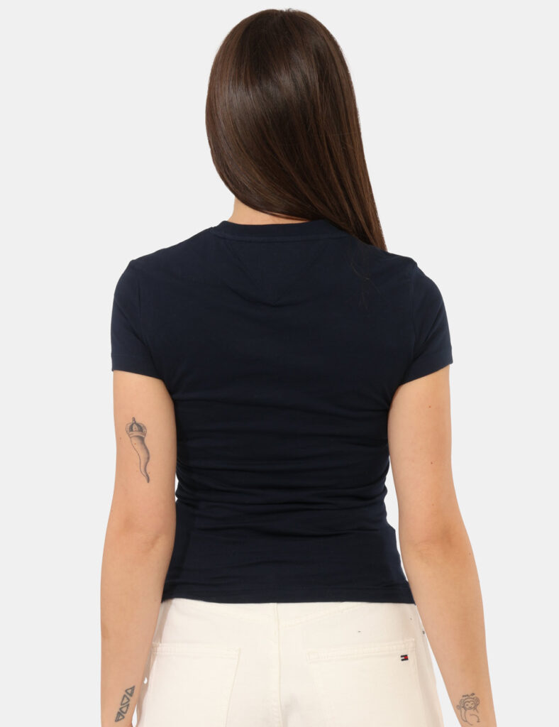 Abbigliamento donna scontato - T-shirt Tommy Hilfiger Blu