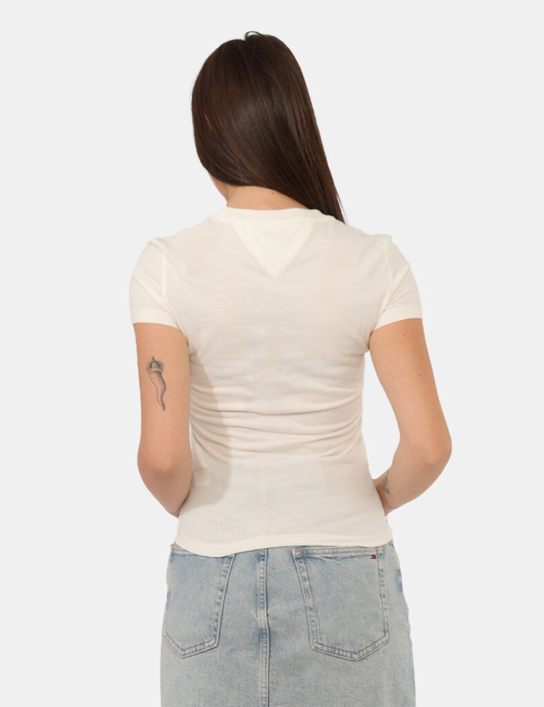 Abbigliamento donna scontato - T-shirt Tommy Hilfiger Bianco