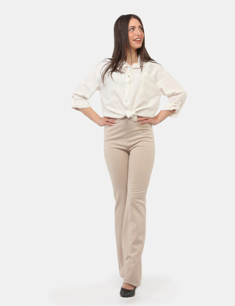 Abbigliamento donna scontato - Pantalone Rue De Clerie Beige