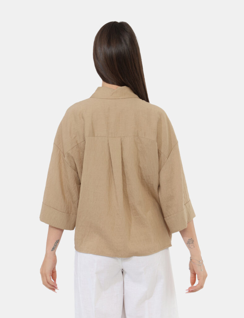 Abbigliamento donna scontato - Camicia Yes Zee Beige
