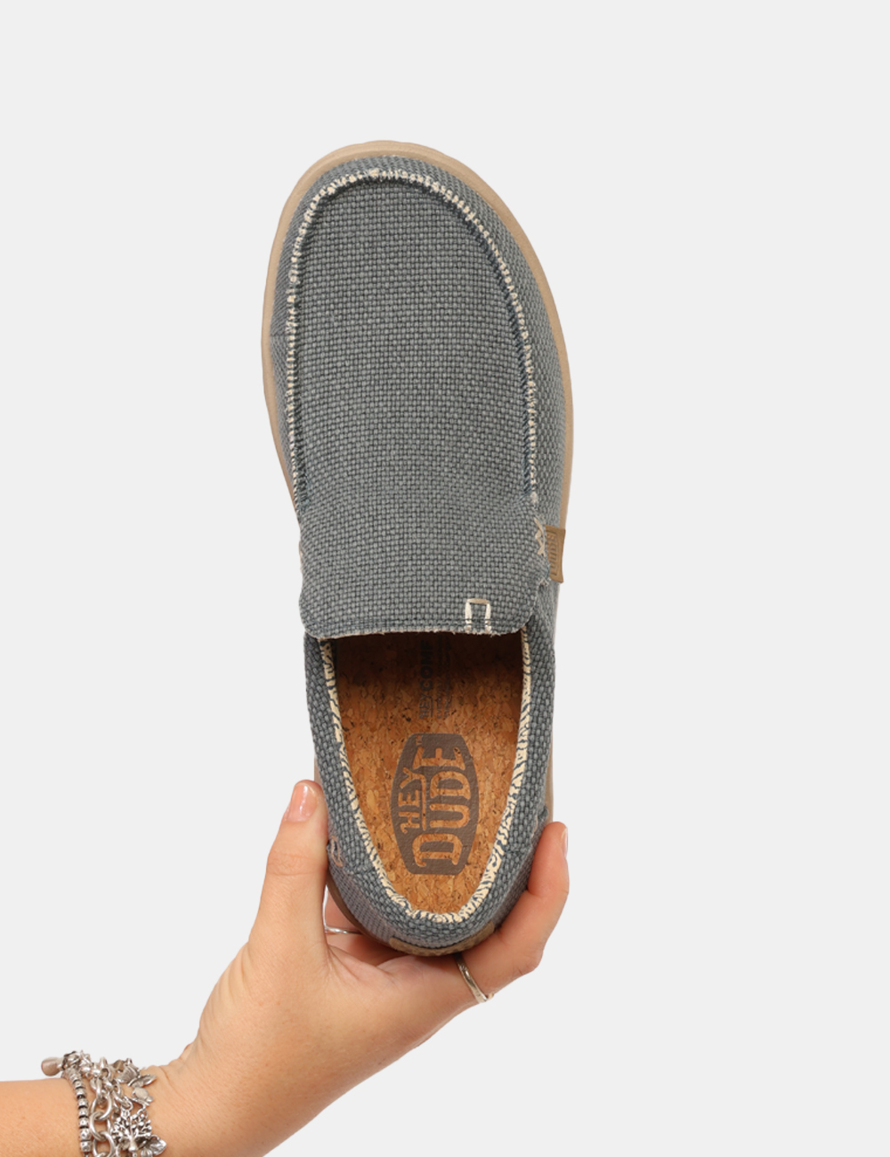 HD40124-MIKKA-OB_DEEP-BLUE_PE26_3 Scarpe Heydude Azzurre - Scarpe HEYDUDE Azzurre da Uomo Le Scarpe HEYDUDE Azzurre da uomo sono la scelta ideale per chi cerc