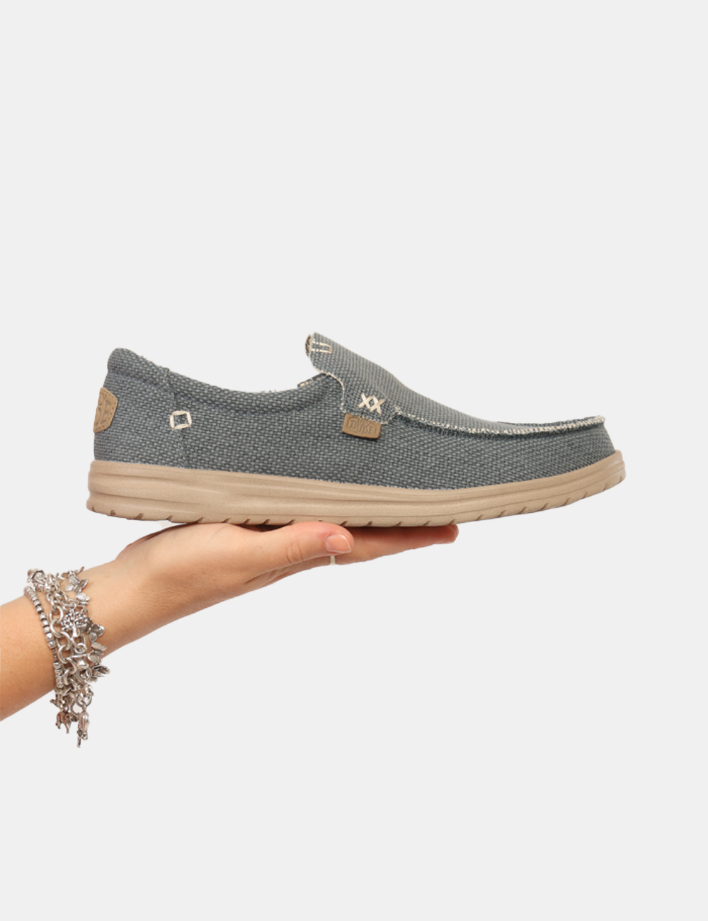 HD40124-MIKKA-OB_DEEP-BLUE_PE26_5 Scarpe Heydude Azzurre - Scarpe HEYDUDE Azzurre da Uomo Le Scarpe HEYDUDE Azzurre da uomo sono la scelta ideale per chi cerc