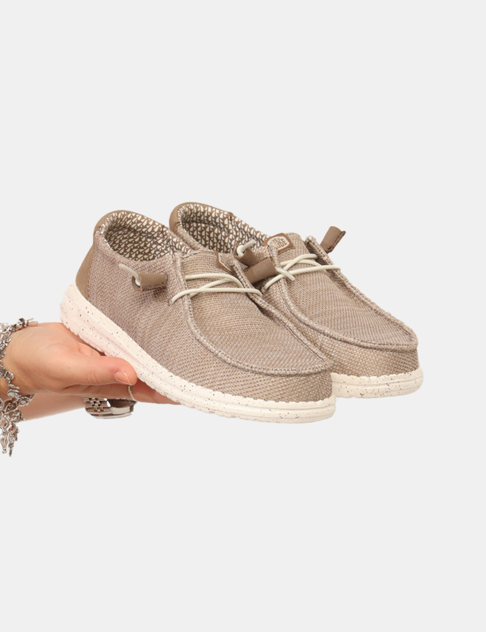 HD41878-WENDY-SOX-OB_WALNUT_PE26_1 Scarpe Heydude Beige - Scarpe HEYDUDE Beige da Donna Le Scarpe HEYDUDE Beige da donna sono pensate per chi desidera affronta