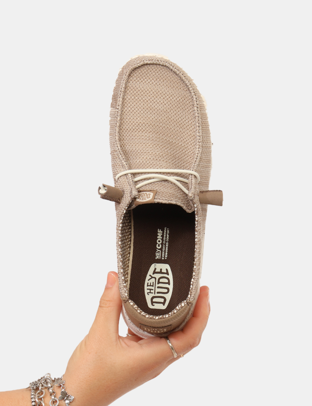 HD41878-WENDY-SOX-OB_WALNUT_PE26_3 Scarpe Heydude Beige - Scarpe HEYDUDE Beige da Donna Le Scarpe HEYDUDE Beige da donna sono pensate per chi desidera affronta