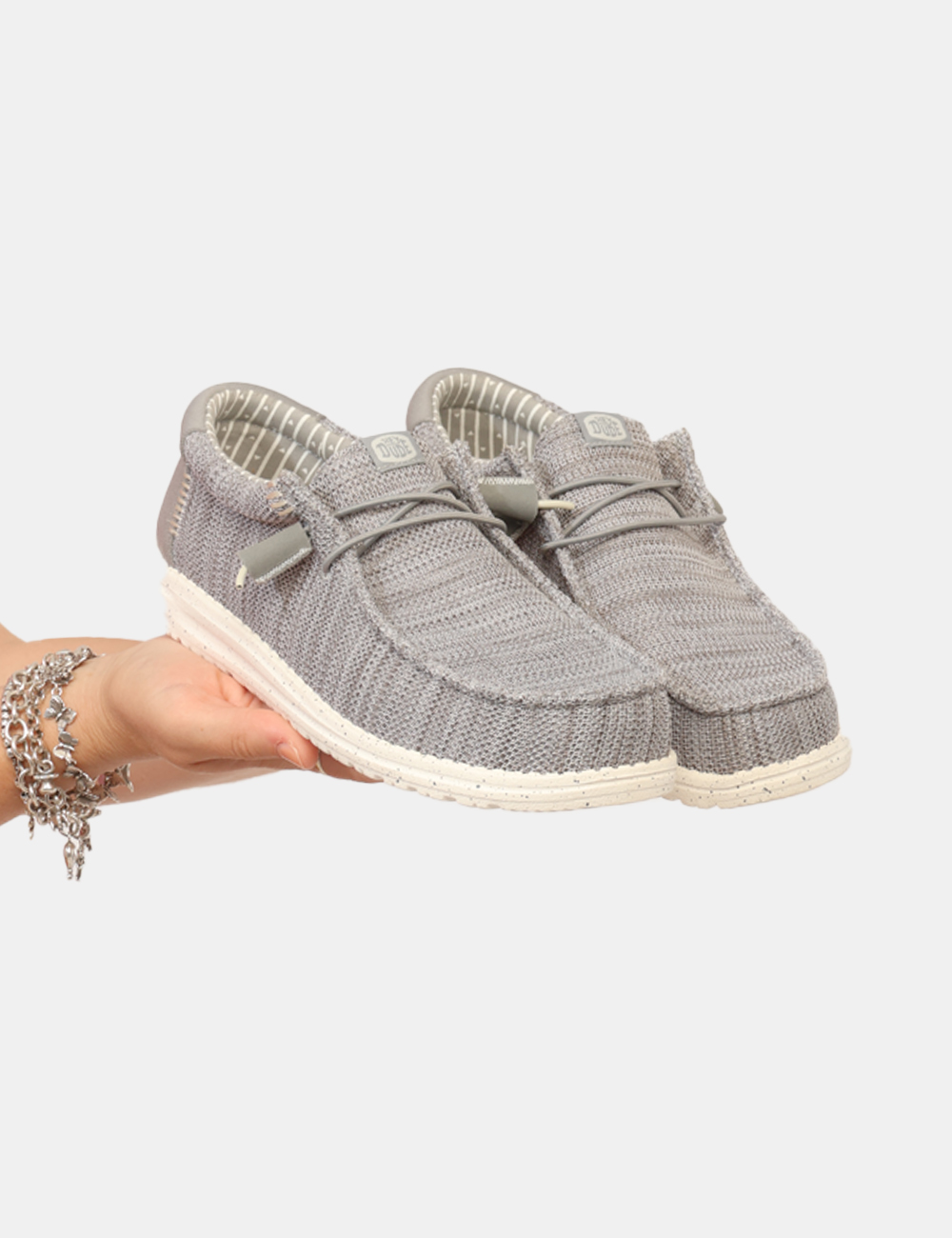 HD41898-WALLY-SOX-OB_GREY_PE26_1 Scarpe Heydude Grigie - Scarpe HEYDUDE Grigie da Uomo Le Scarpe HEYDUDE Grigie da uomo sono la scelta ideale per chi cerca u
