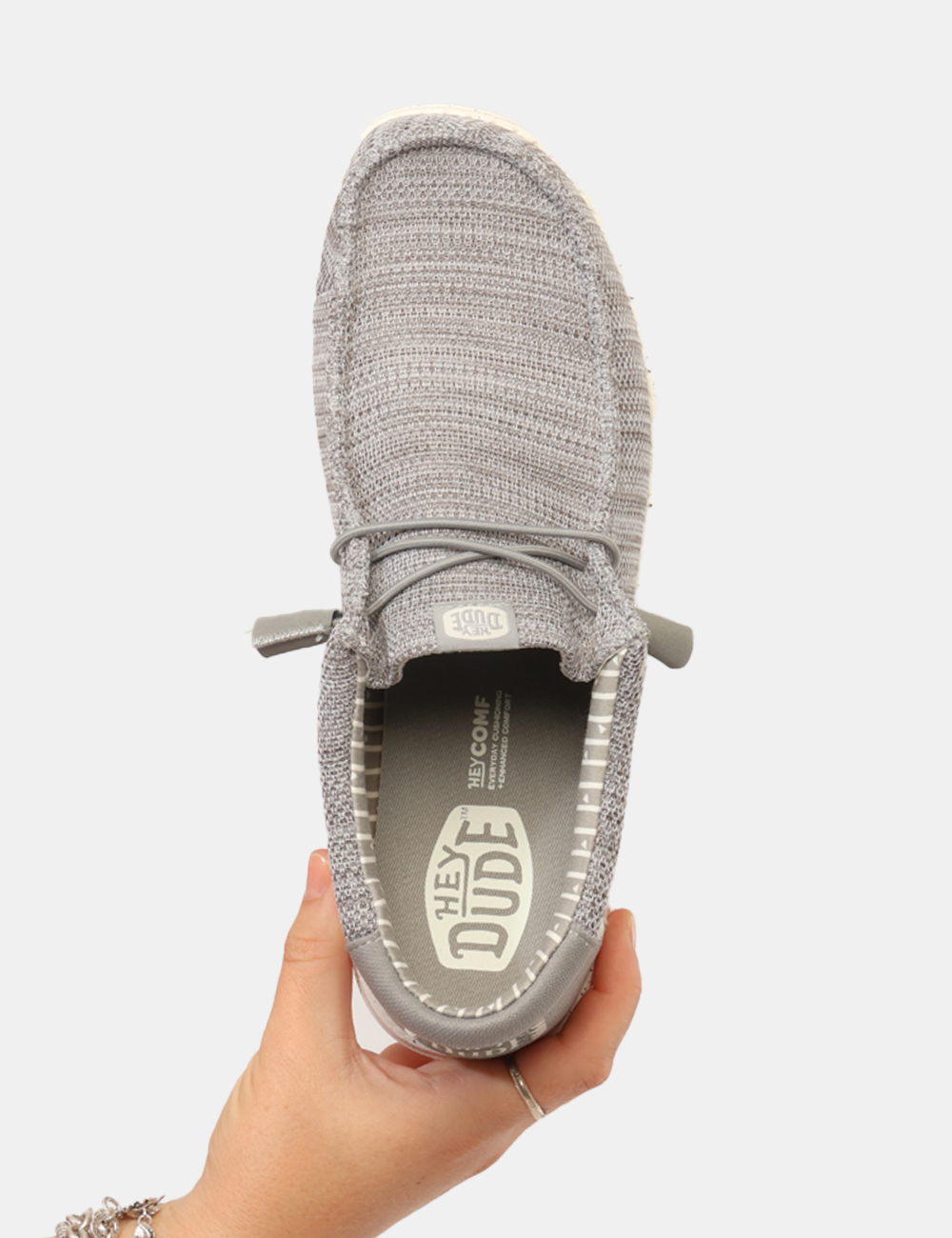 HD41898-WALLY-SOX-OB_GREY_PE26_3 Scarpe Heydude Grigie - Scarpe HEYDUDE Grigie da Uomo Le Scarpe HEYDUDE Grigie da uomo sono la scelta ideale per chi cerca u