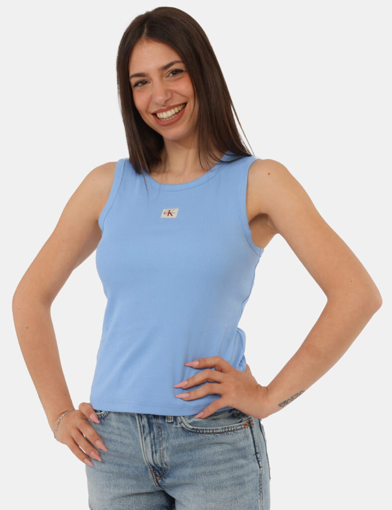 Abbigliamento donna scontato - Top Calvin Klein Azzurro