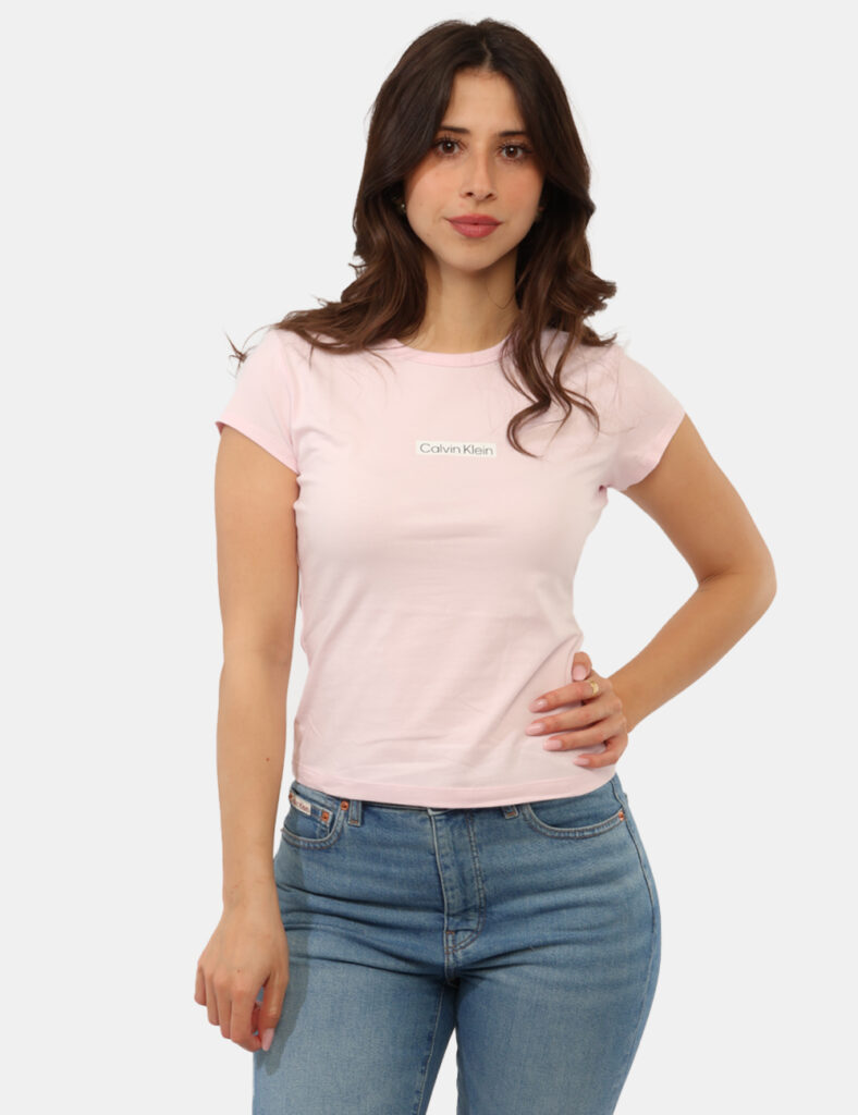 Abbigliamento donna scontato - T-shirt Calvin Klein Rosa