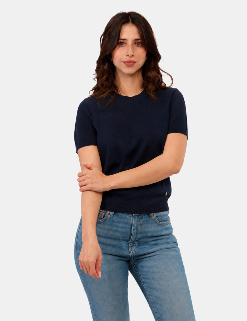 Abbigliamento donna scontato - Maglia Yes Zee Blu
