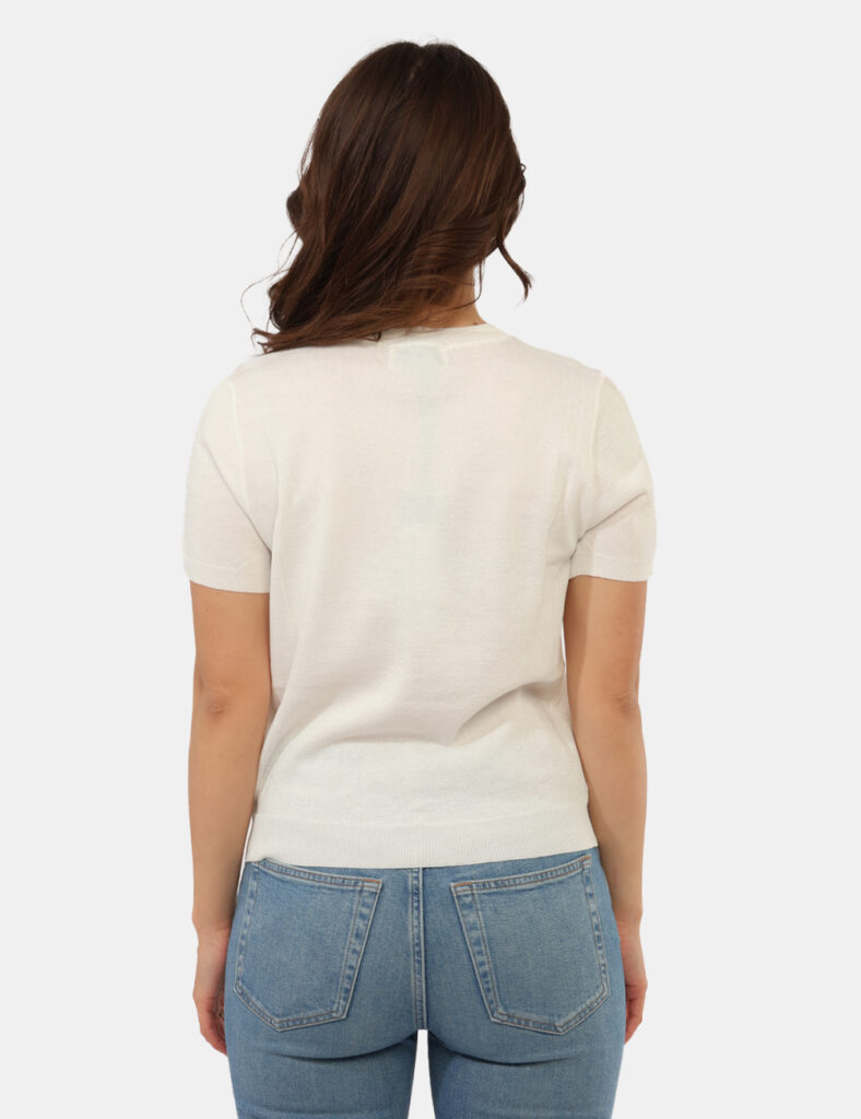 Abbigliamento donna scontato - Maglia Yes Zee Bianca