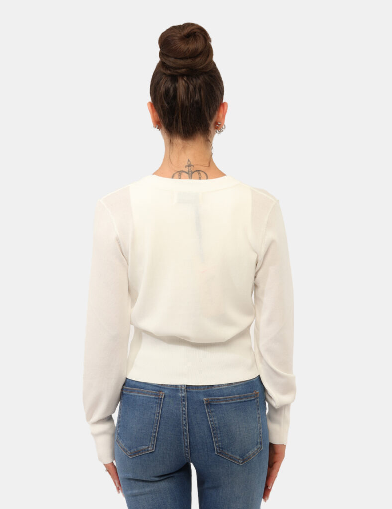 Abbigliamento donna scontato - Cardigan Yes Zee Bianco