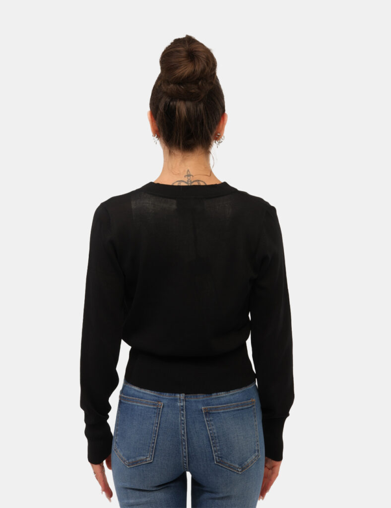 Abbigliamento donna scontato - Cardigan Yes Zee Nero