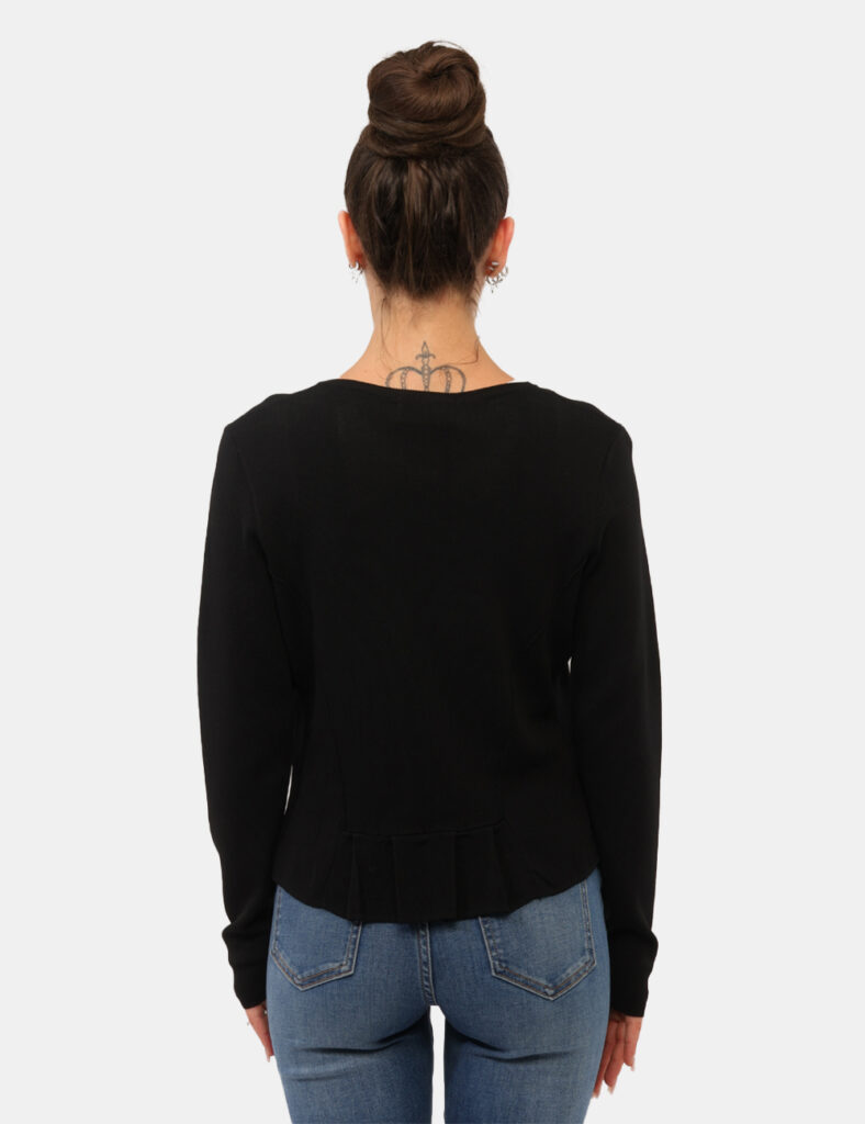 Abbigliamento donna scontato - Cardigan Yes Zee Nero