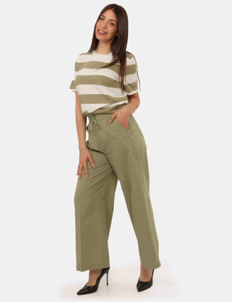 Abbigliamento donna scontato - Pantaloni Yes Zee Verde