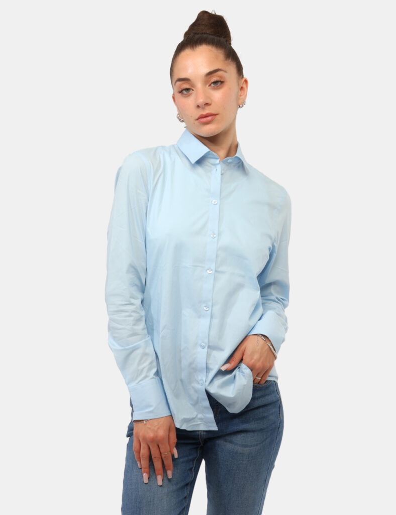 Abbigliamento donna scontato - Camicia Rue De Clerie Azzurra